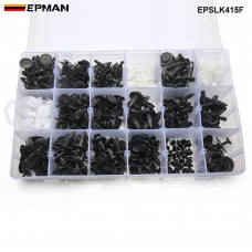 EPMAN 415PCS Push Pin Rivet Trim Clip Panel Body Assort Push Fastener Kit Car Door Trim Clip Bumper EPSLK415F